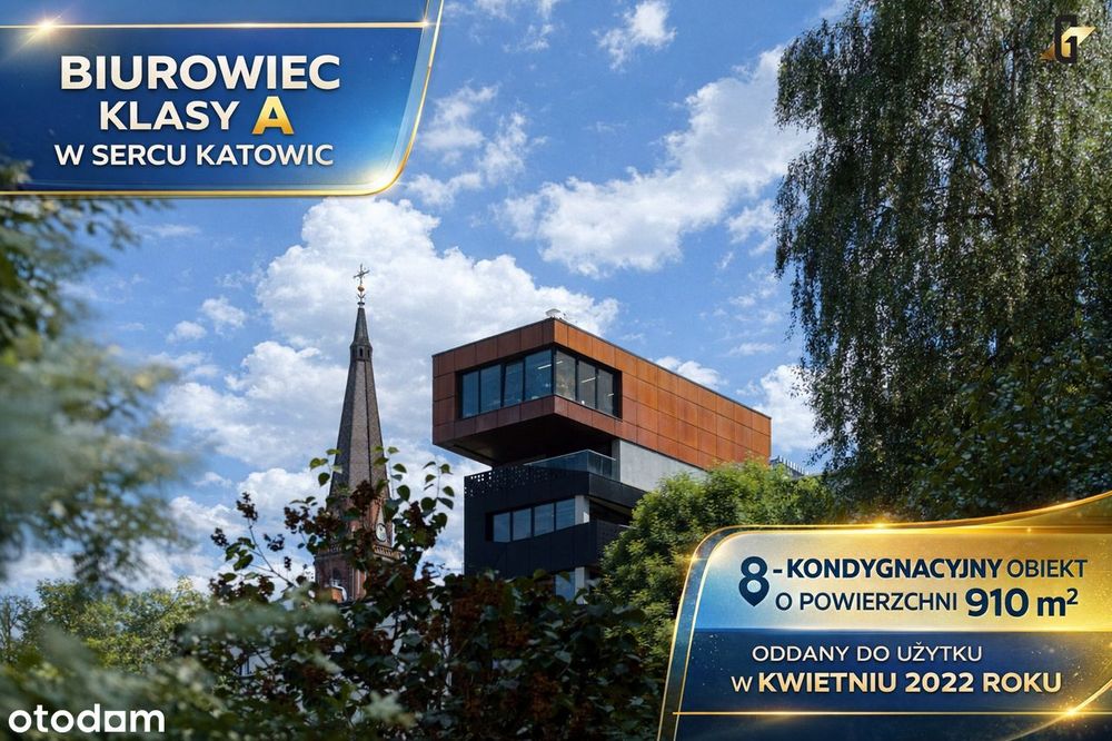 Biurowiec klasy A z projektem 9 mieszkań – ul. Mikołowska, Katowice