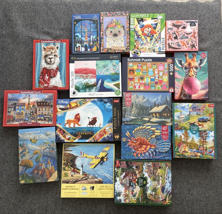 Puzzle 500, cherry pazzi trefl, Schmidt itd trefl 1000