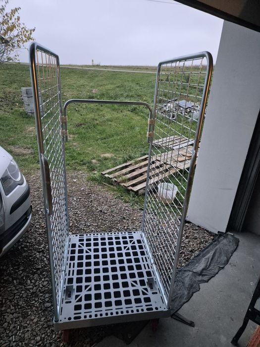 Wózek magazynowy, kontener rolkowy