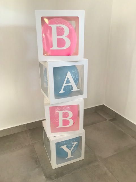 Cubos Baby Shower / Chá de Revelação Bebé
