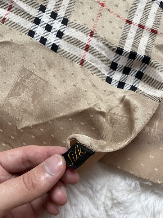 Оригінальний шовковий шарф платок Burberry Nova Check
