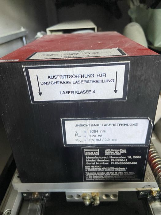 Лазерная головка FH SERIES Index MARKING HEAD Synrad FHIN30-U