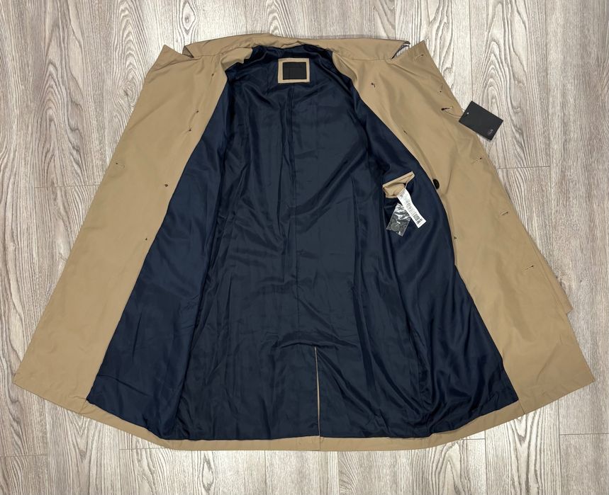 Asos L Мужской плащ двубортный тренч asos асос чоловіче 40 42 пальто l