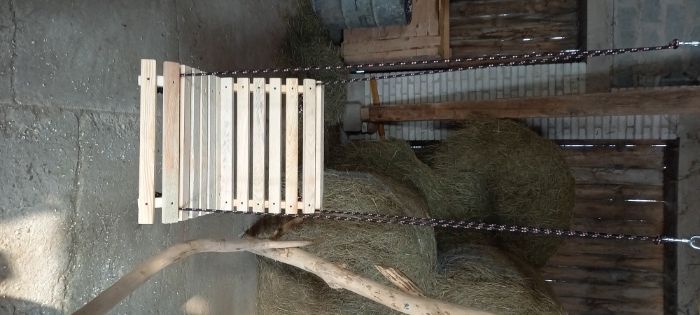 Huśtawka drewniana pojedyncza dla dzieci