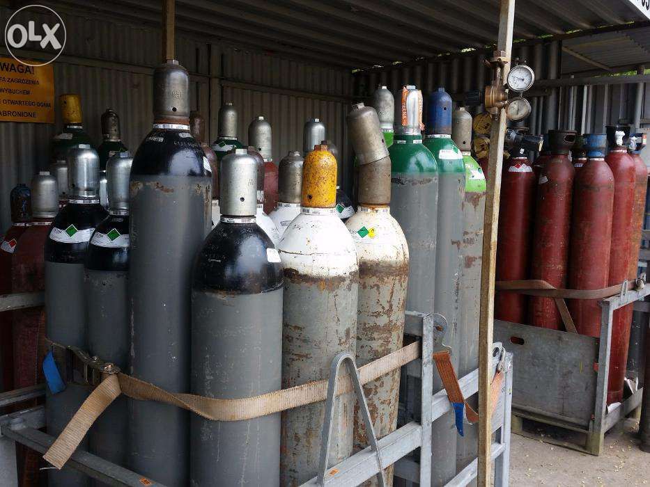 Gazy techniczne Kraków wymiana, Tlen, Acetylen, Azot, Hel, skup butli