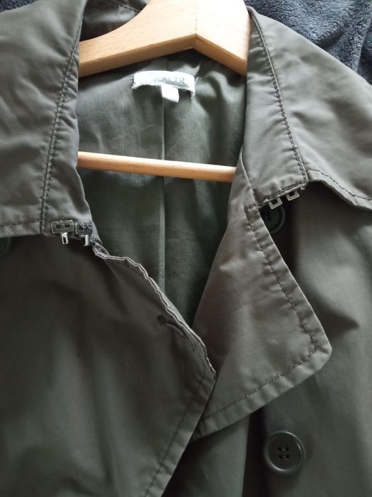 Trencz płaszcz khaki Solar bawełna s