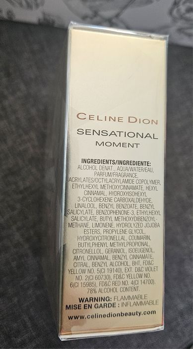 Celine dion sensational moment perfum woda toaletowa coty 50 ml