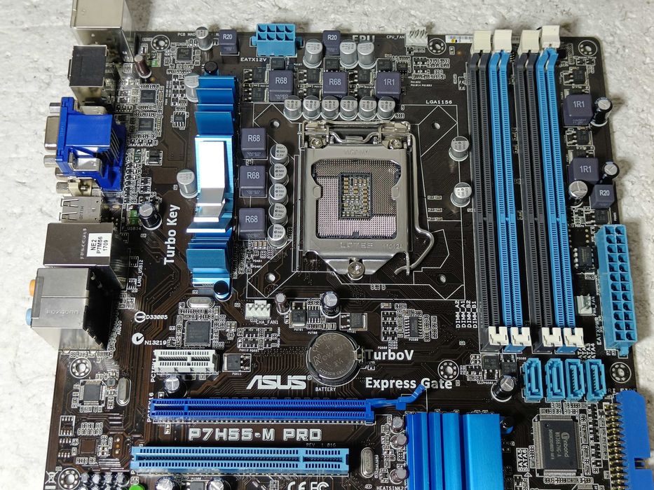 Материнська плата ASUS P7H55-M PRO LGA1156 ВІДМІННИЙ стан