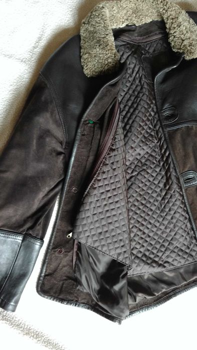 Kurtka skórzana męska jesienno-zimowa