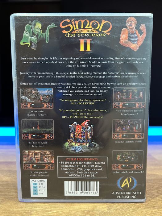 Simon The Sorcerer II (PC EN) CD BOX kompletne wydanie