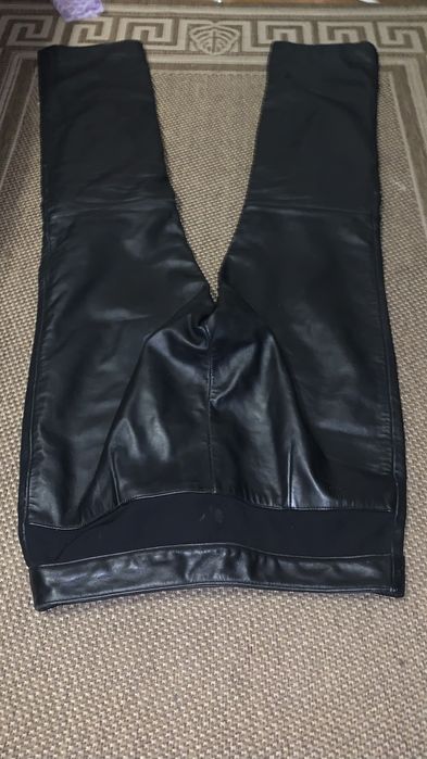 Мото штани кожанные