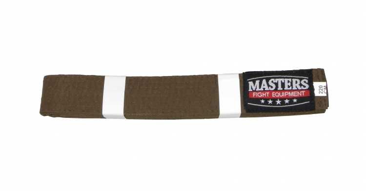 masters PAS BRĄZOWY KARATE JUDO jiu-jitsu do kimona gi