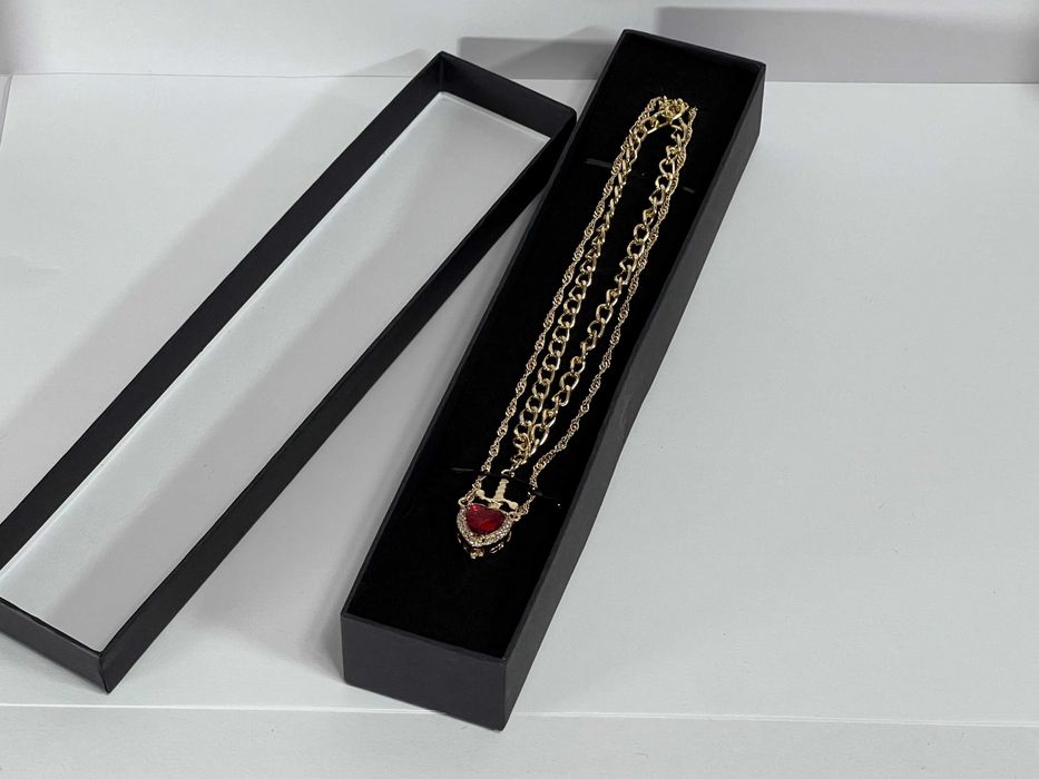 Парна підвіска «Серце і Меч» 2 золоті підвіски, подарункове пакування