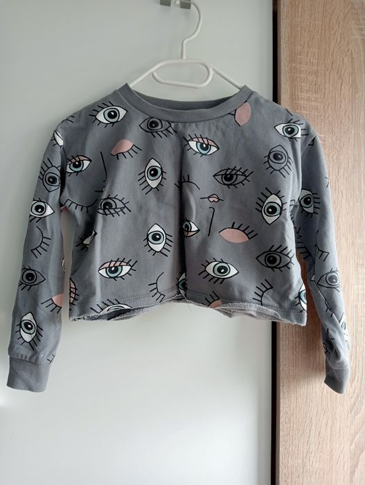 Krótka bluza dziewczęca r 134/140