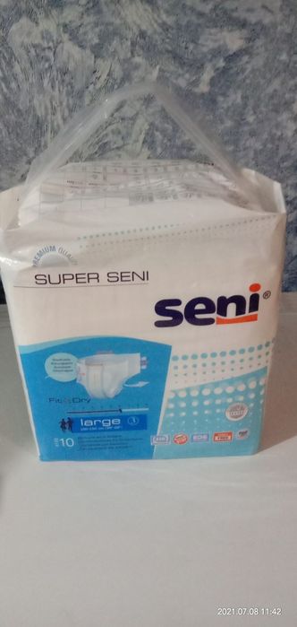 Дышащие подгузники для взрослых Super Seni в размере large 3