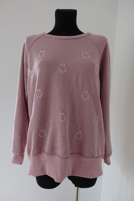 bluza róż uśmiechy rozmiar uniwersalny S M L XL