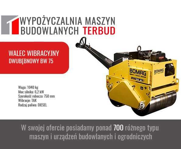 Walec wibracyjny dwubębnowy, okolkowany, walce do trawy.