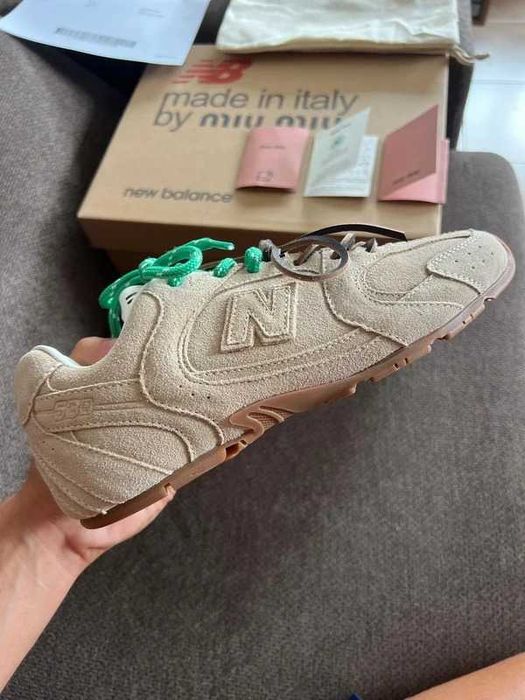 NewBalance_x_MIUMIU_Beżowy_Gum_Rozmiar 38