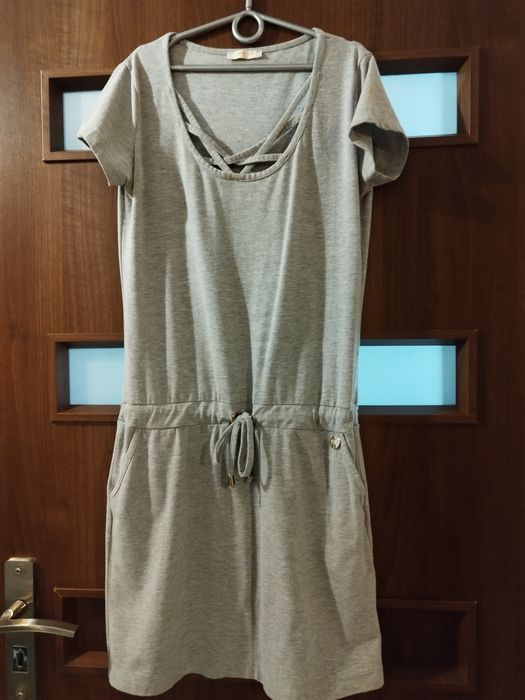 Sukienka bawełniana szara