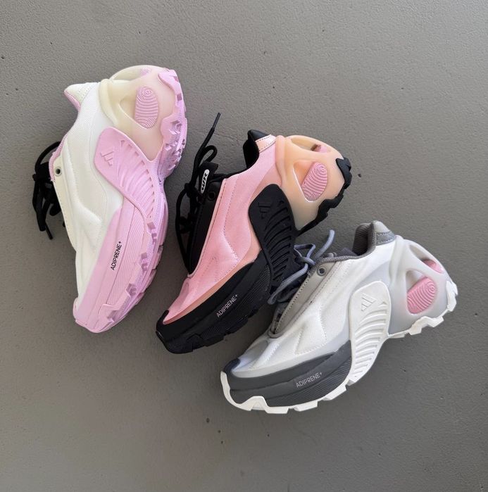 36-41 р кросівки ADIDAS EDGE RUNNER pink black grey white