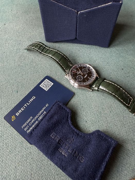 Zegarek męski Breitling Premier B01 Chronograph 42 - na gwarancji.