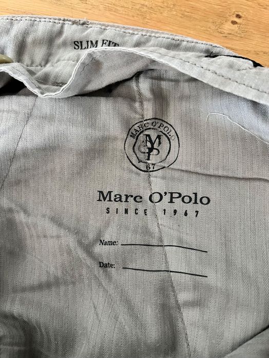 Chinosy męskie Marc O'Polo, beżowe, slim fit