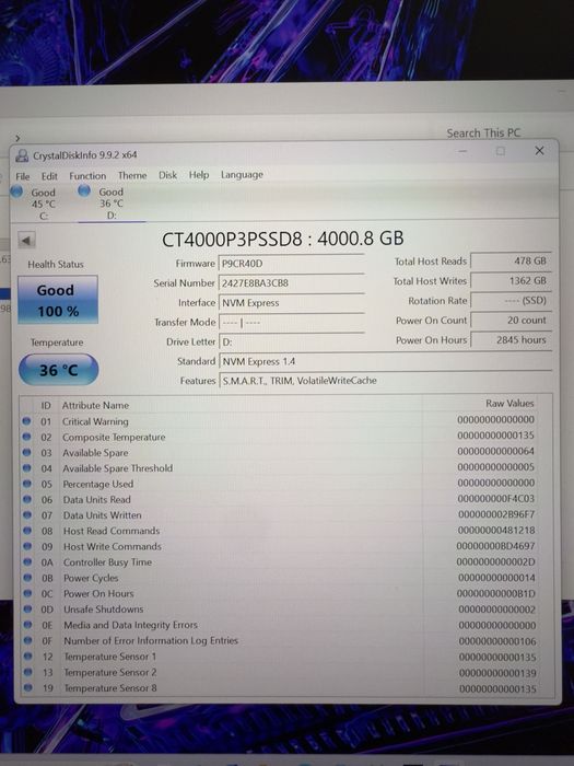 SSD Crucial P3 Plus 4TB