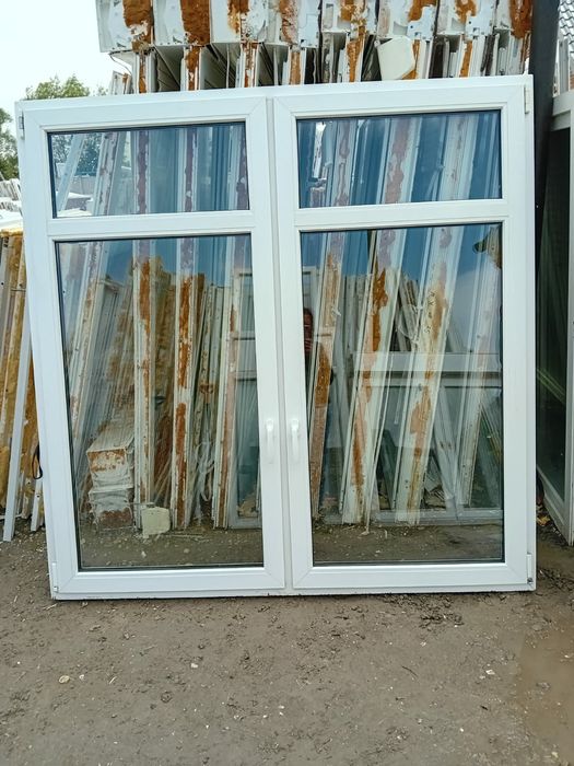 Okno PCV duże 176x178 plastikowe okna do kamienicy DOWÓZ CAŁY KRAJ