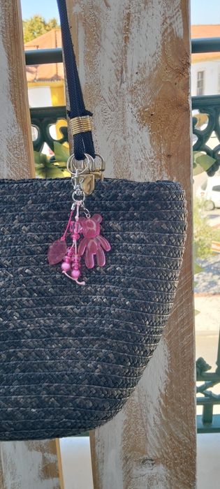 Bag charm artesanal urso