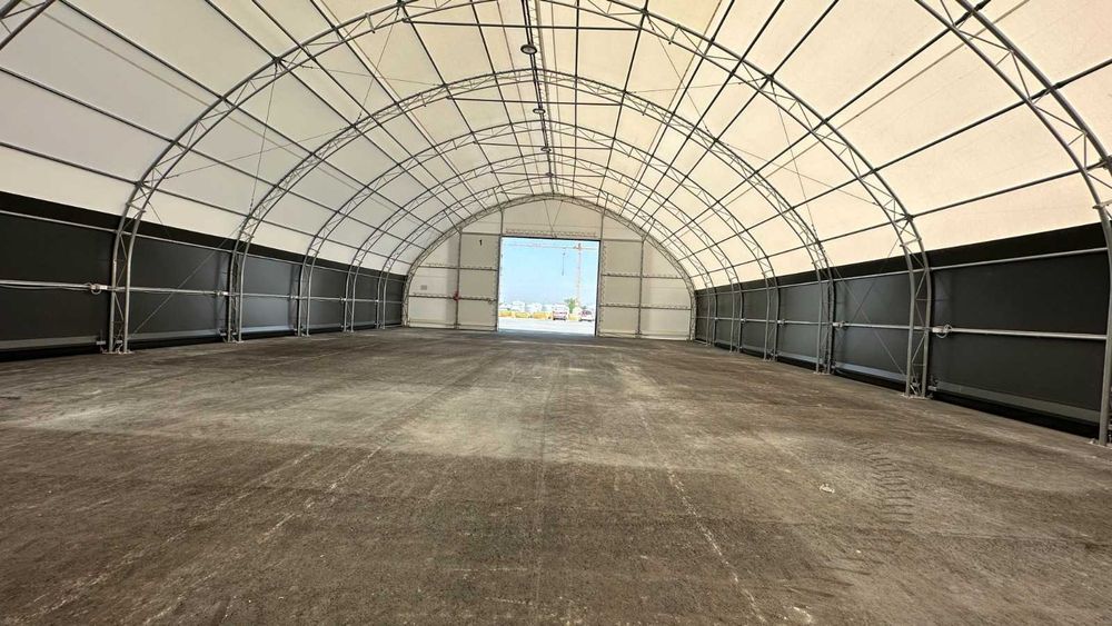 Hala namiotowa 24 × 15,5 m | 372 m² | Stan idealny, hale na bale