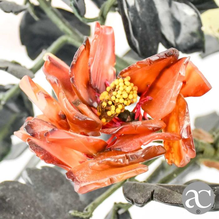 Árvore bonsai, China, feito em pedra, quartzo e jade