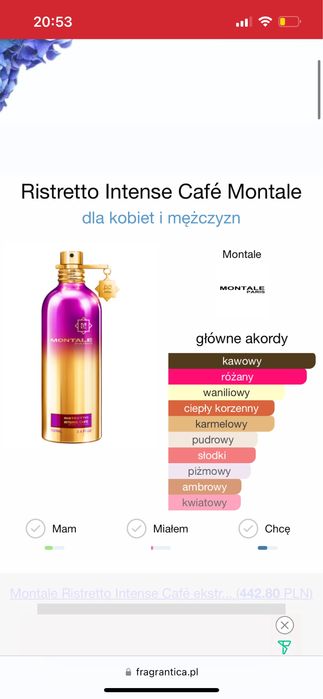 Montale ristretto intense cafe
