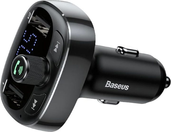 FM-трансмітер Baseus FM Launcher 2.4A 2хUSB-A Black