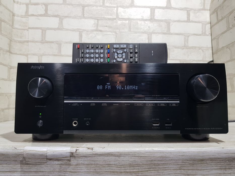 7.2 AV ресивер DENON AVR X2500, *7x150 Вт, Wi-Fi, BТ,HEOS,Alexa,Atmos