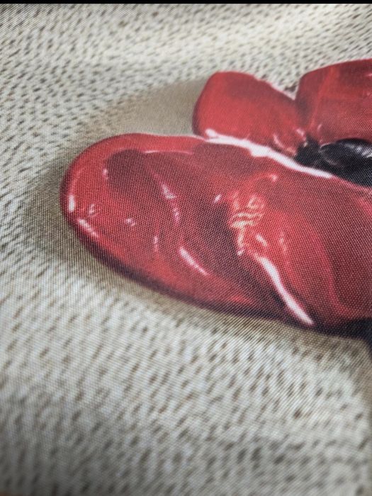 Bieżnik na Stół Maki Kwiaty Czerwone Dekoracja Stołu Boho
