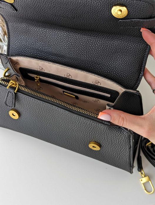 Женская сумка Сумка Guess Enisa через плечо Гесс черный