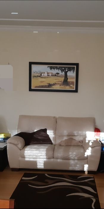 2 Sofás Divani de couro