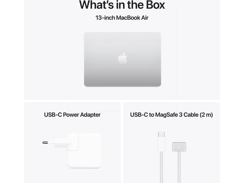 MacBook Air 13' M4 16GB-256GB SSD - NOVO -SELADO - SILVER