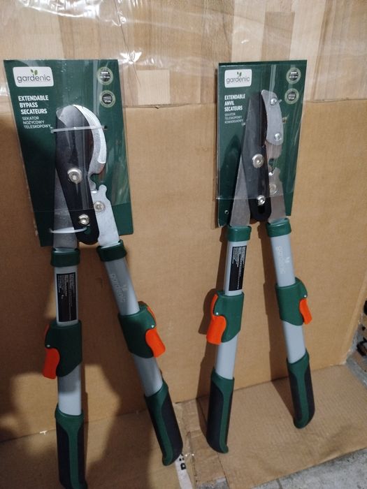 Sekator nożycowy kowadełkowy teleskopowy