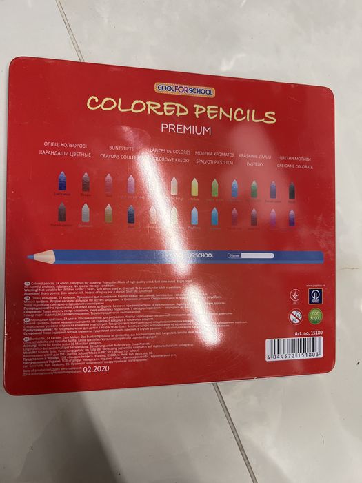 Карандаши цветные Premium 24 шт. CF15180