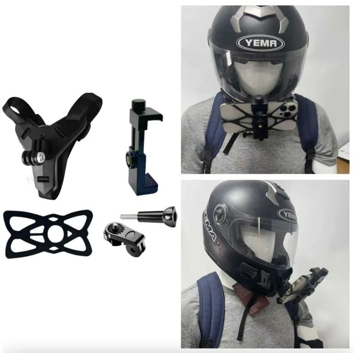 Uchwyt na telefon do kask motocyklowego Mocowanie kamer Sportowa GoPro
