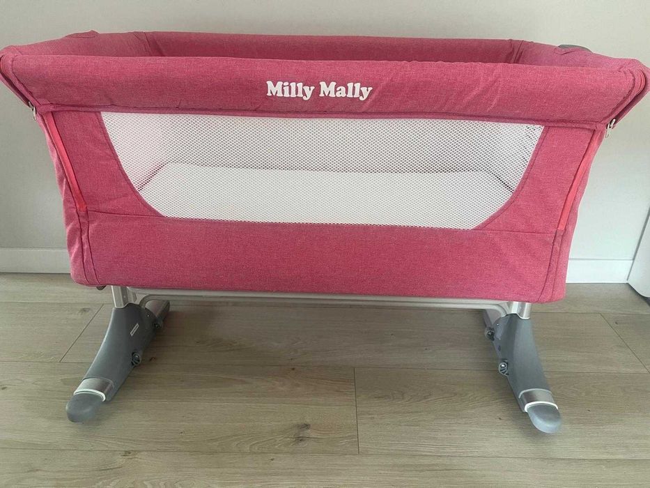 Łóżeczko Milly Mally 3 w 1 z funkcją dostawki i funkcją kołyski. STAN IDEALNY.
