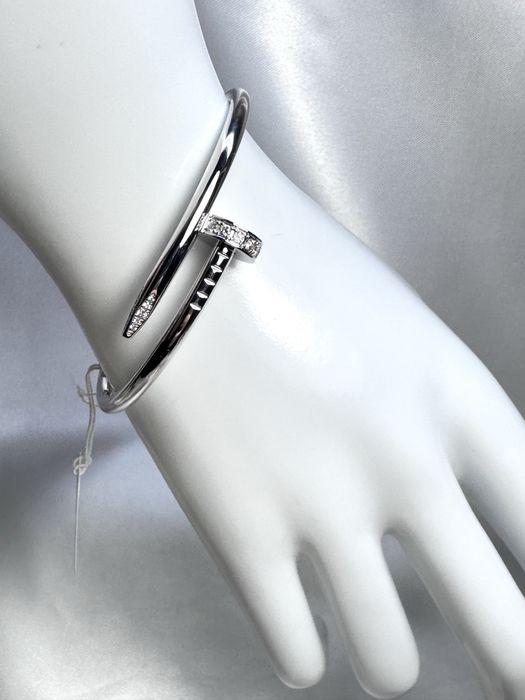 Золотой браслет гвоздь в стиле Cartier JUSTE UN CLOU