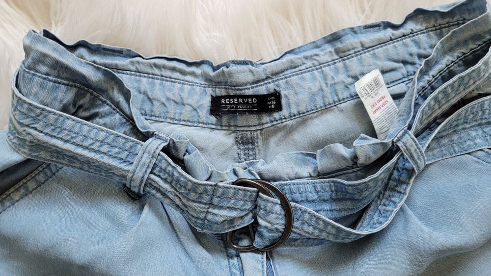 niebieskie szorty damskie Reserved r. 36