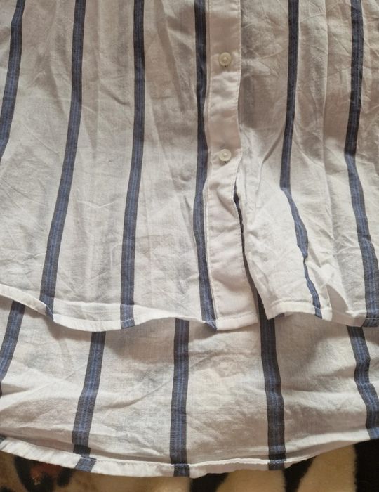 Bawełniana koszula w paski h&m xl 42