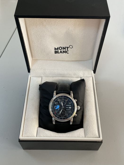 Relógio Montblanc Meisterstuck GMT Impecável