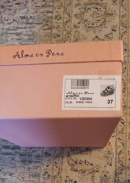 Alma en Pena sandálias  com cunha