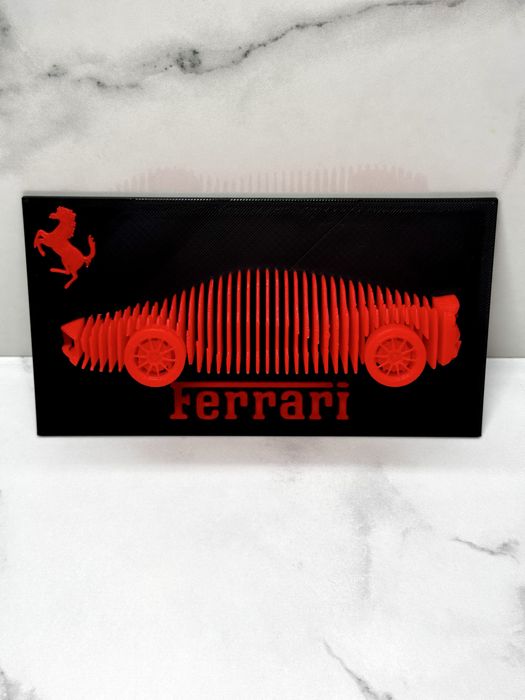Подарок в виде машины Ferrari. 3д печать