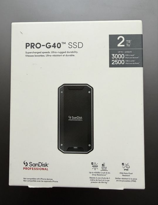 SanDisk PRO-G40 2TB USB-C Thunderbolt SSD