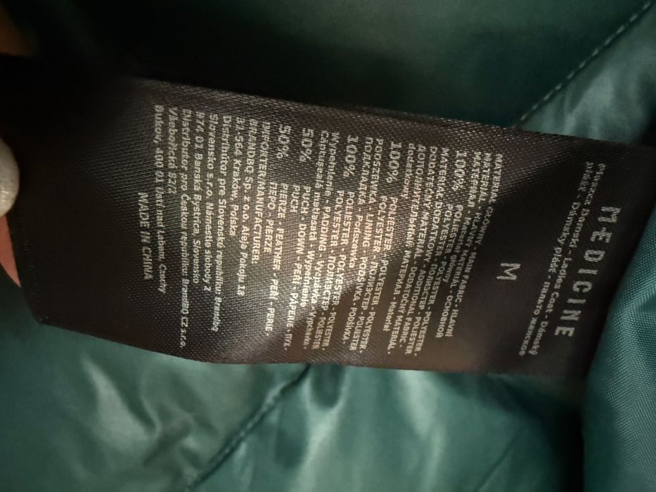 Płaszcz puchowy damski pikowany